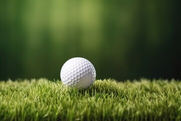 Fototapeta premium golf ball on green grass