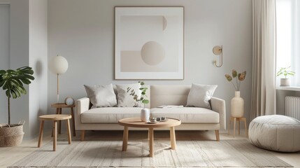 Step into a contemporary home with Scandi interior design, characterized by clean lines, minimalistic furniture, and neutral tones.  