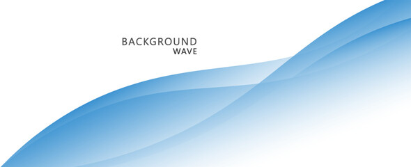 Abstract blue background. vector wave modern