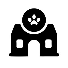  pet clinic iconic logo vector design