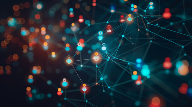 Close-up of a social media platform's notifications tab showing new connections, comments, and interactions from the user's network.