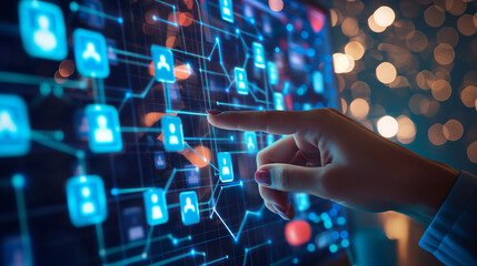 User organizing and promoting a virtual event on social media, bringing together like-minded individuals for meaningful interaction.