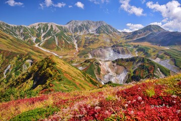 秋の大日連峰　紅葉トレッキング