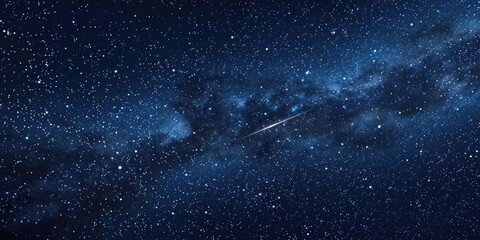 Star Filled Night Sky with Shooting Star