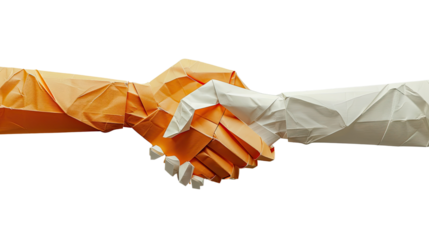 Handshake on a transparent background