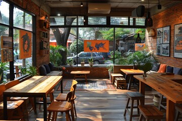 Co-working space nurturing entrepreneurial community.