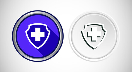Medical And Healthcare Icon Button Set Design Illustration