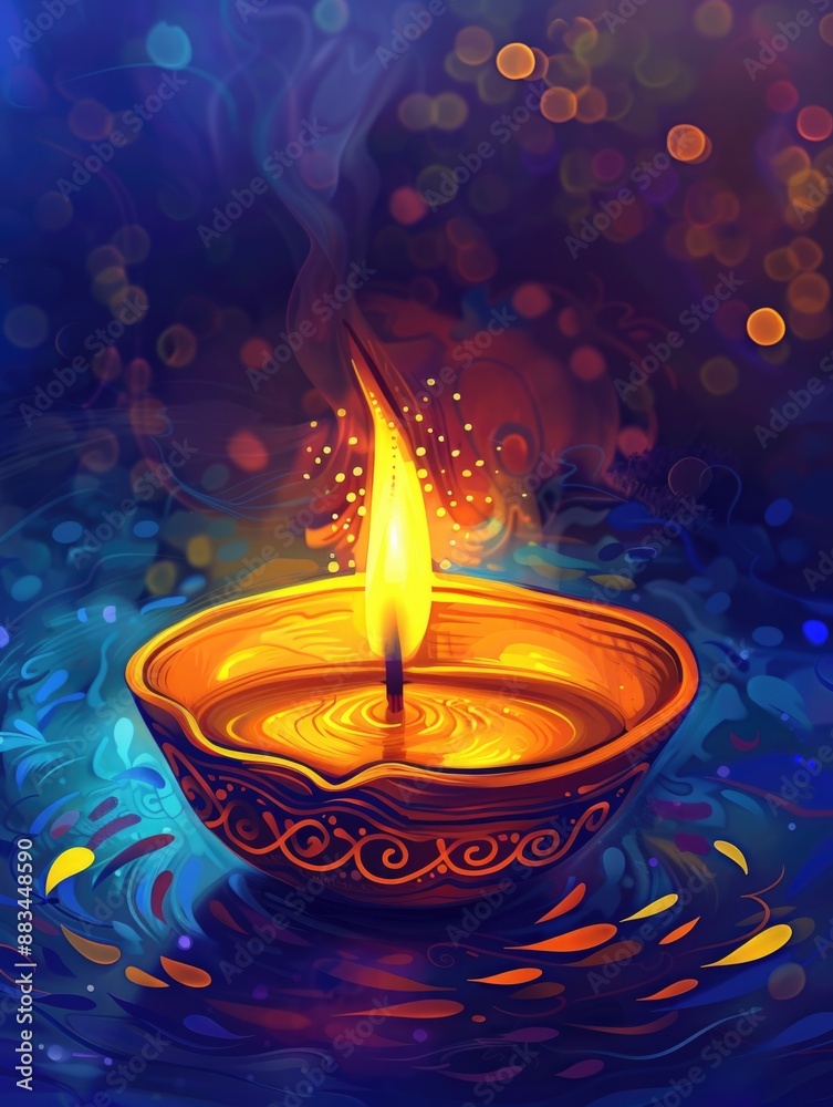 Canvas Prints Candle on Water