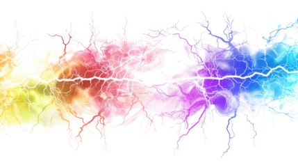 Electricity on a transparent background