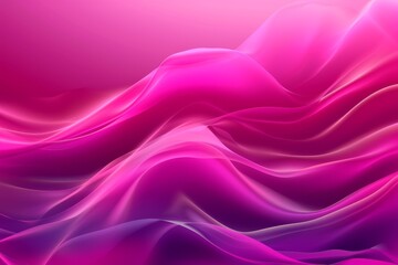 Obraz premium Red and pink background with three-dimensional smooth red waves.. Beautiful simple AI generated image in 4K, unique.