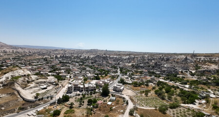 Fototapeta premium World famous Cappadocia, fairy chimneys, hot air balloons