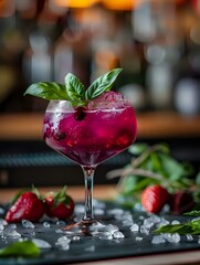 Strawberry Basil Daiquiri Recipe Book