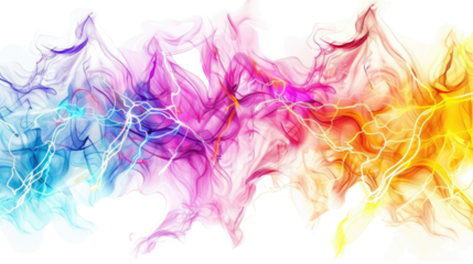 Electricity on a transparent background