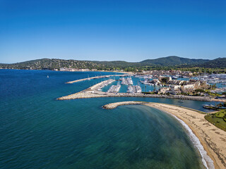 Fototapeta premium Port Cogolin and Port Entrance in France taken in spring