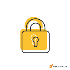 Lock icon vector illustration. Lock symbol isolated on white background.