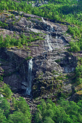 Waterfall from a trip trough the Jostedalen Valley in Sogn og Fjordane, Western Norway, of July 2024.