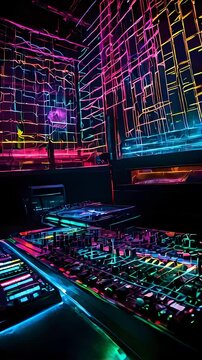 Neon-Nacht: Eine visuelle Sinfonie