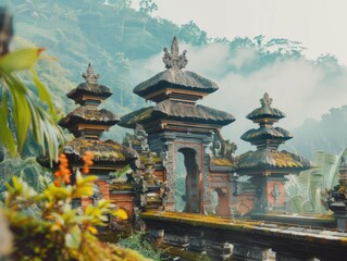 Obraz premium Stone structures in forest