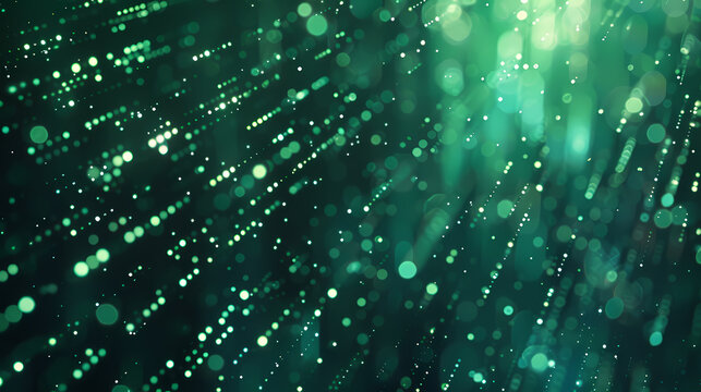 Glowing binary code