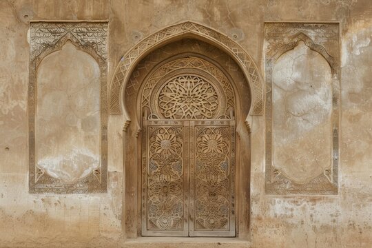 White-blue city of Sidi Bou Said, Tunisia. Sunrise.. Beautiful simple AI generated image in 4K, unique.
