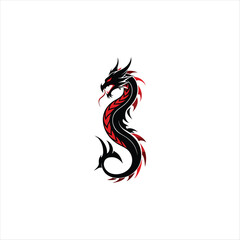 red dragon tattoo dragon, vector, design, pattern, illustration, tattoo, decoration, symbol, floral, art, flower, element, ornament, tribal, swirl, sign, shape, frame, silhouette, nature, fire, style,