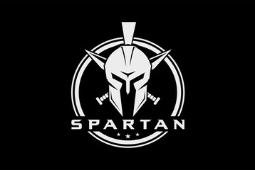Spartan Gym And Fitness Logo Vector . Fitness Logo . Bodybuilding Logo design inspiration, sports logo template with spartan warriors.