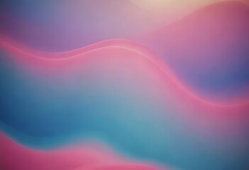 Obraz premium Blue, pink waves , empty space grainy noise grungy texture color gradient rough abstract background , shine bright light and glow template