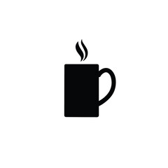 Coffee mug icon flat vector design