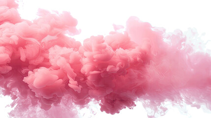 Fototapeta premium Red smoke on a transparent background