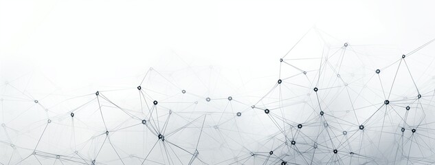 Technology abstract background. Minimalist backdrop. Plexus mesh geometric background. Dots connected by lines. Genrative AI