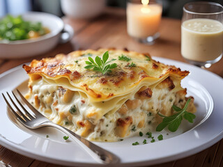 lasagna on a plate