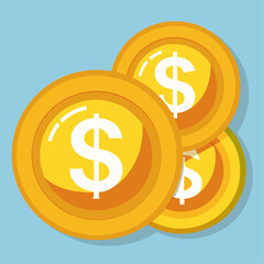 Art & Illustration dollar coins cents