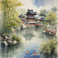 pavilion in the garden