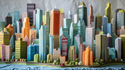 modern city , , felt creations, design by artists, , 