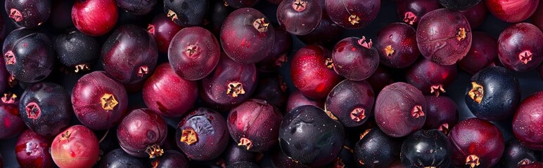 Close-Up of Ripe Saskatoon Berries Ready for Picking