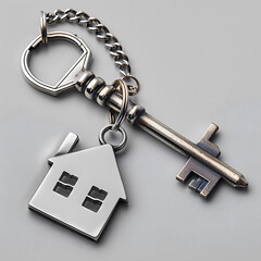 Symbol of Homeownership with House-Shaped Keychain