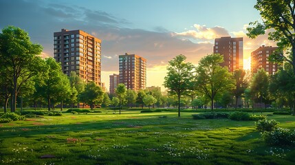 Obraz premium Infographic explaining the insurance benefits of living in a HighRise Building focusing on coverage options and tenant peace of mind