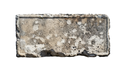 stone slab on a transparent background
