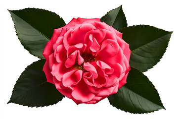 Gorgeous pink roses with verdant foliage.