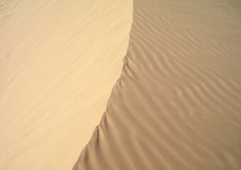 Desert Dune Texture Close Up. Sand texture. Desert surface detail.