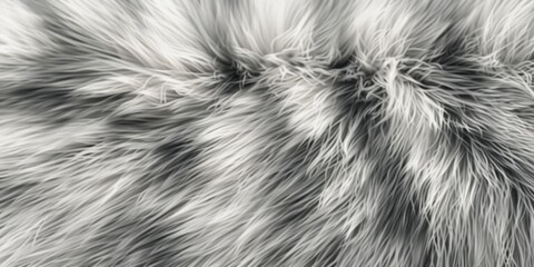 A close-up shot of a furry animal's face in black and white