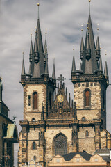 Obraz premium Church of our lady before Tyn in Prague, Czech Republic
