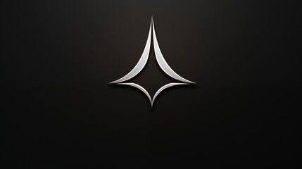 Fototapeta premium Modern Minimalist Star-Shaped Logo with Elegant Design