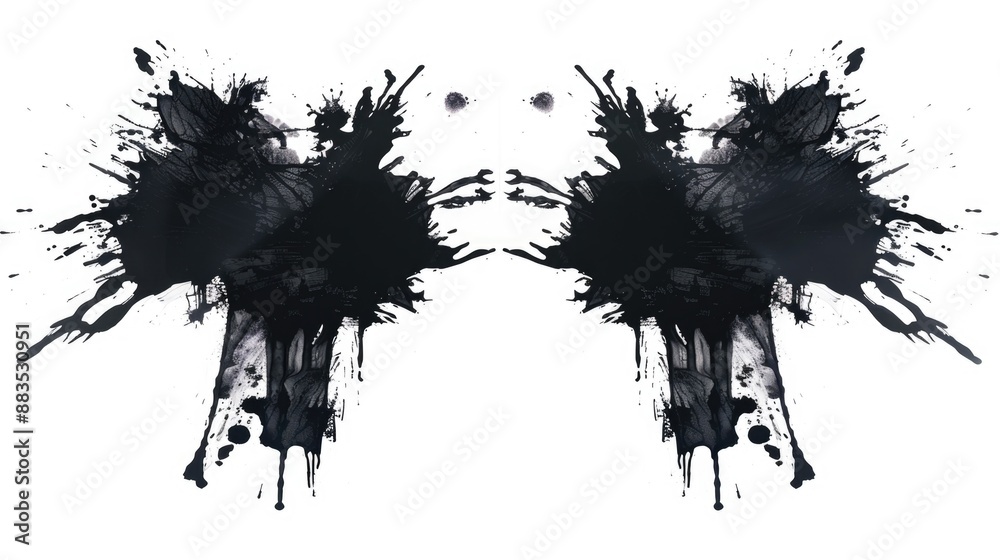 Poster A monochrome image of two wings, often used in abstract or symbolic contexts