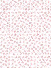 シンプル花札の壁紙用イラスト