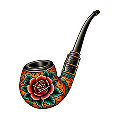 Illustration in Traditional American Tattoo Style