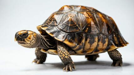 Obraz premium photo of single dragon tortoise for luck isolated in p background