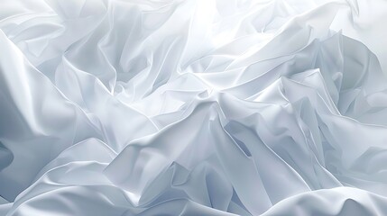 Ethereal Swirls: Graceful White Hues Over a Radiant Background