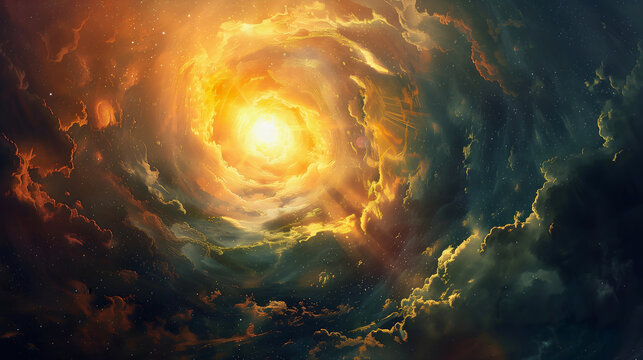 The God who creates the world with His light and who is responsible for the creation of the Earth and all living organisms.