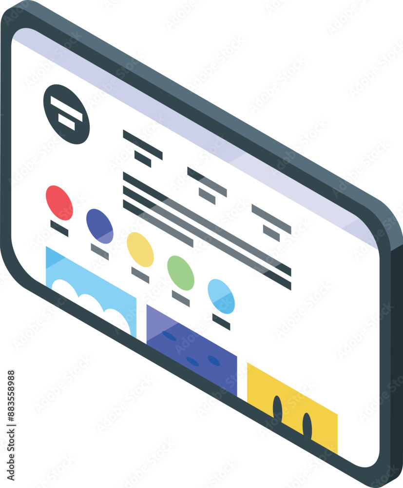 Poster smartphone displaying a project management app, visualizing tasks and progress using a kanban style 